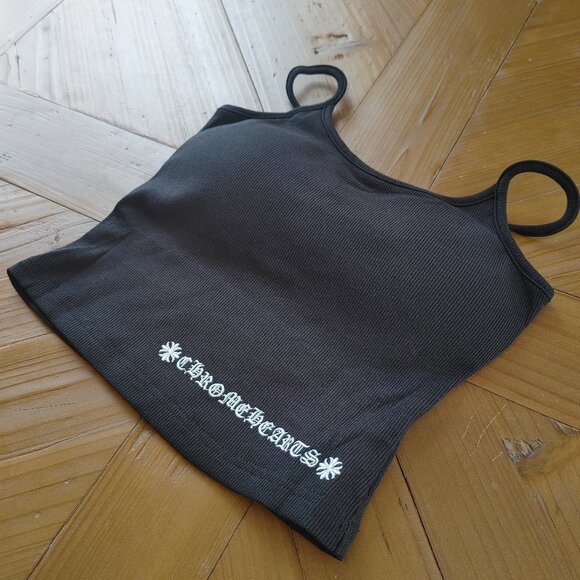 Chrome Hearts Black Embroidery Cotton Tank Top Size Small (New) - Picture 1 of 12